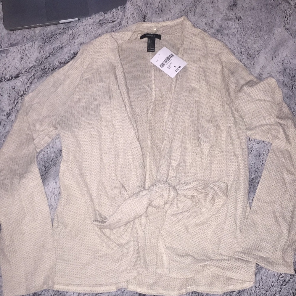 Knit tied top
